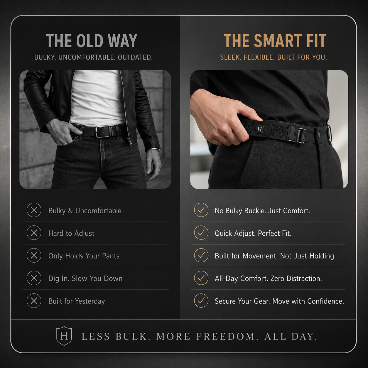 FlexHook™ Tactical Elastic Belt (Pack of 2)