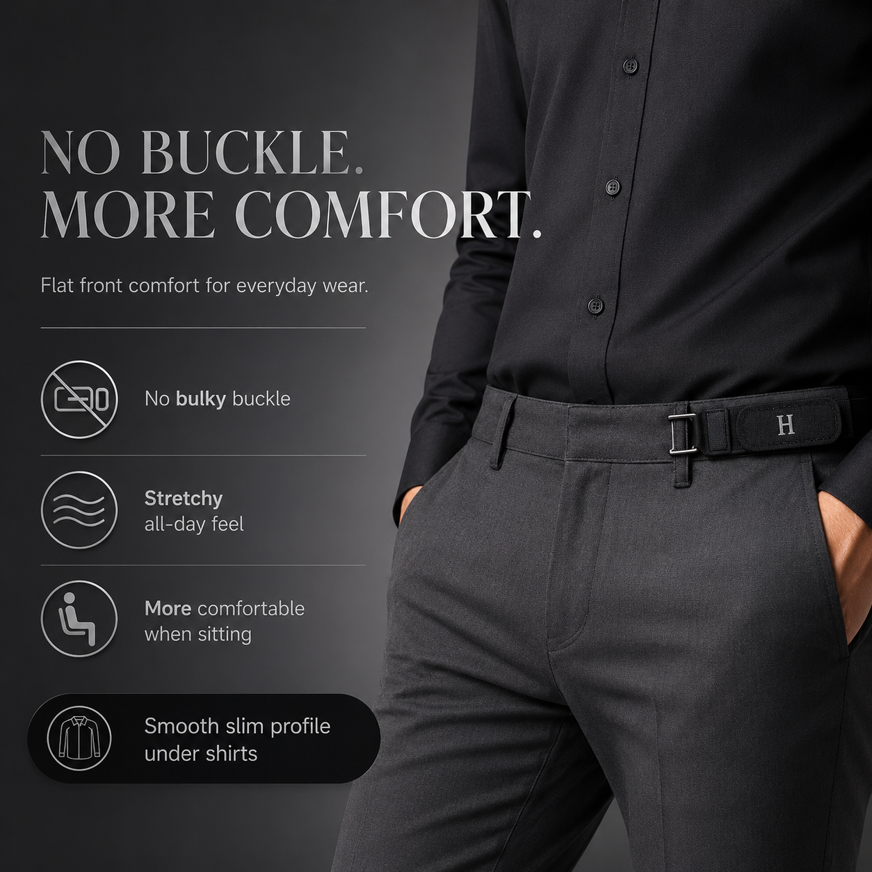 FlexHook™ Tactical Elastic Belt (Pack of 2)