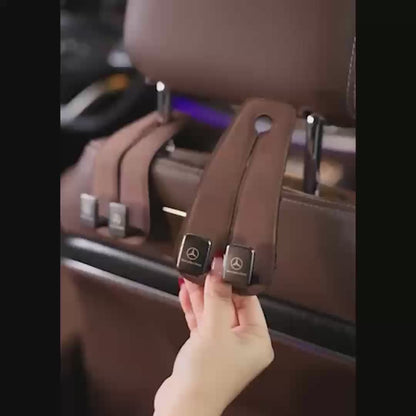 SeatMate Storage Hook | Made with Vegan Leather | Pack of 2 Hooks